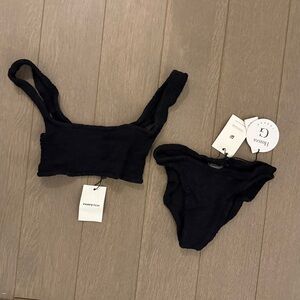 NWT Hunza G Black Bikini Set